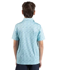 TailorByrd Boys Hole One Printed Performance Polo