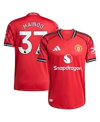 Adidas Men's Kobbie Mainoo Red Manchester United Home 2025/26 Authentic Player Jersey