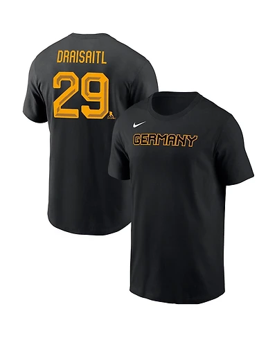 Nike Men's Leon Draisaitl Black Germany Hockey 2026 Name Number T-Shirt