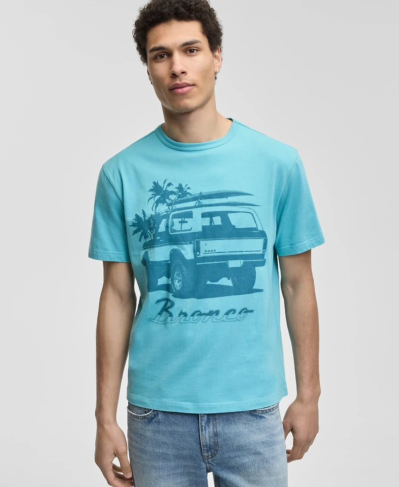 Sun + Stone Men's Surfer Bronco Truck Graphic Cotton T-Shirt, Macy's Exclusive
