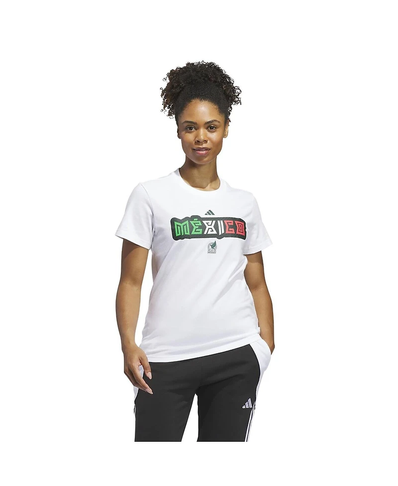 Adidas Women's White Mexico National Team Jersey Hook T-Shirt