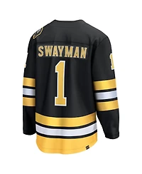 Fanatics Men's Jeremy Swayman Black Boston Bruins Home Breakaway Player Jersey