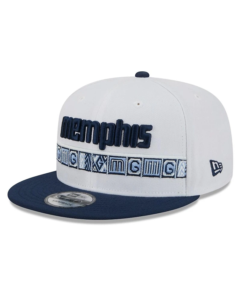 New Era Men's Light Blue/Navy Memphis Grizzlies 2025/26 City Edition 9FIFTY Snapback Hat