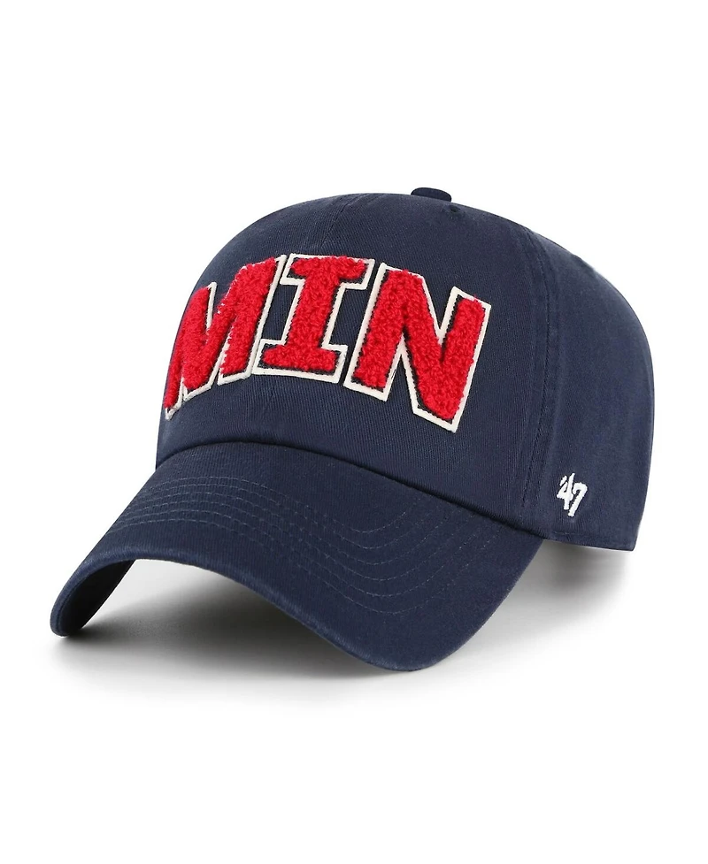 '47 Brand Women's Navy Minnesota Twins Zoey Clean Up Adjustable Hat