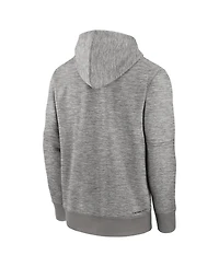 Nike Men's Heather Charcoal New York Yankees Authentic Collection Therma-fit Hoodie