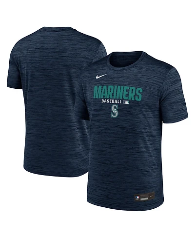 Nike Men's Navy Seattle Mariners Authentic Collection Velocity Dri-fit T-Shirt