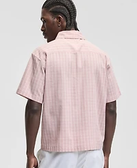 Sun + Stone Men's Relaxed Crop Nolan Plaid Shirt, Macy's Exclusive