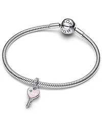 Pandora Opalescent Heart Key Dangle Charm