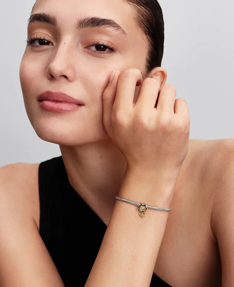 Pandora Disney Princess Tiana Lotus Flower Lab-grown Diamond Charm