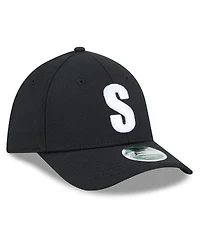 New Era Men's Black Seattle Mariners Authentic Collection Player Replica 39THIRTY M-Crown Flex Hat