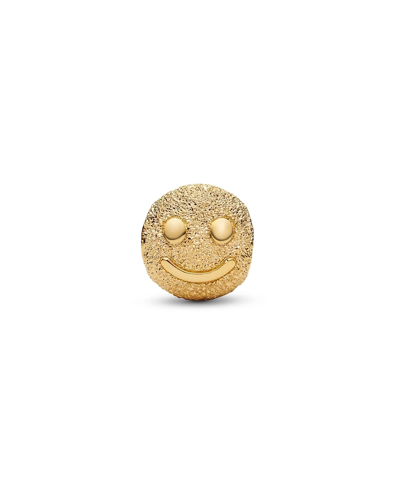 Pandora Textured Happy Face Mini Charm