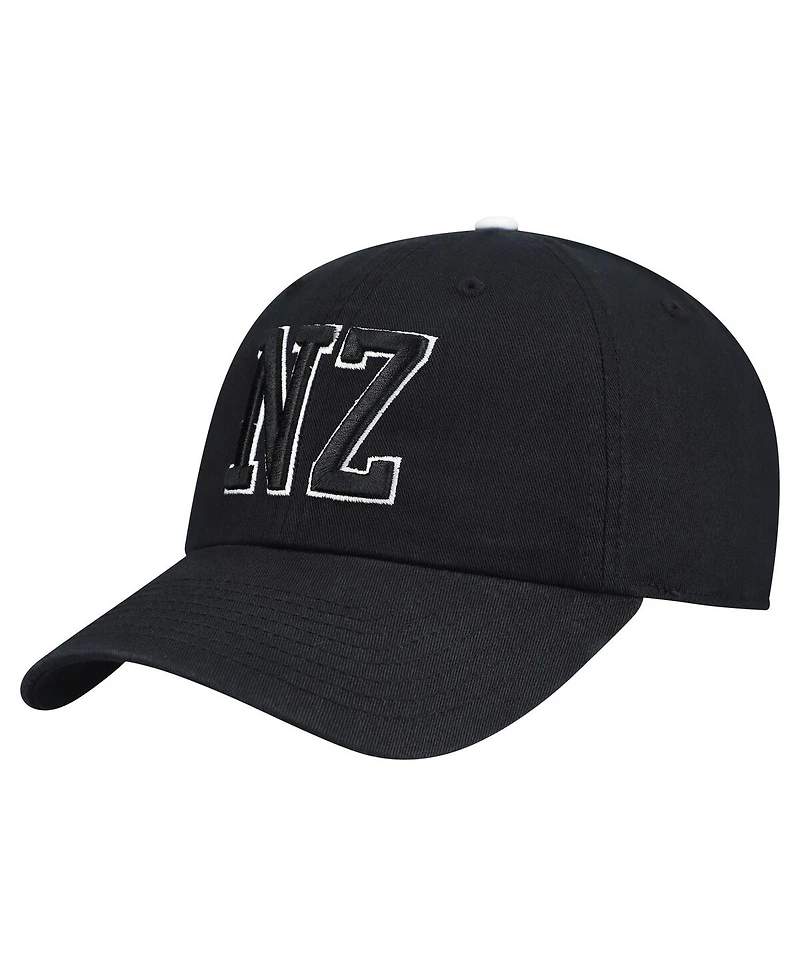 '47 Brand Men's Black All Blacks Generic Mass Clique Clean Up Adjustable Hat