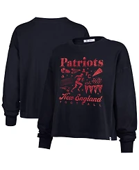 '47 Brand Women's Navy New England Patriots Team Collage Sydney Long Sleeve T-Shirt