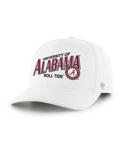 '47 Brand Men's White Alabama Crimson Tide Relaxed Fit Hitch Adjustable Hat