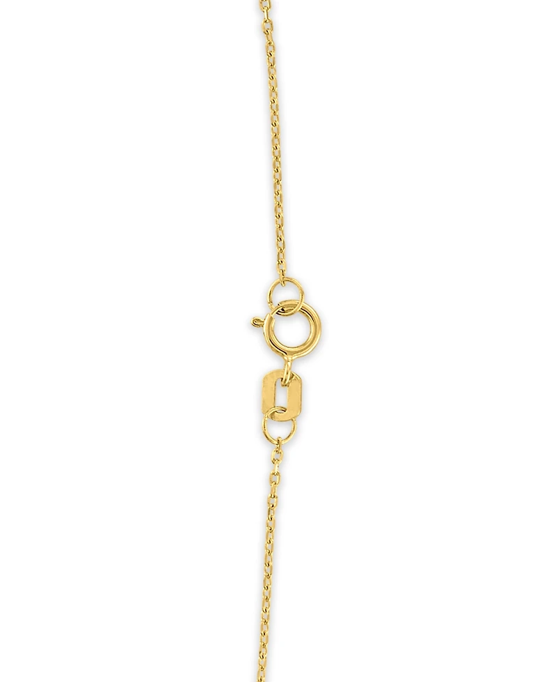 Macy's Polished Rose Pendant Necklace in 10k Gold