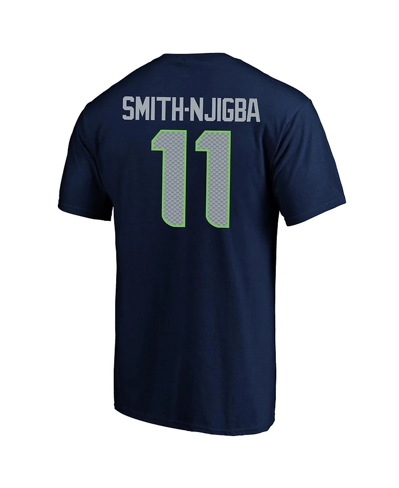 Fanatics Men's Jaxon Smith-Njigba College Navy Seattle Seahawks Super Bowl Lx Patch Big Tall Name Number T-Shirt