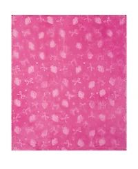 Juicy Couture Embossed Plush Oversized Throw, 60" x 70"