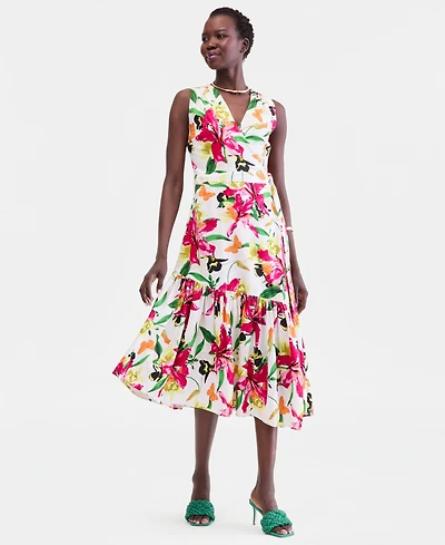 I.n.c. International Concepts Women's Sleeveless Asymmetric Dress, Macy's Exclusive