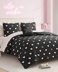 Juicy Couture Hearts Diamond Bed in a Bag 8-Pc. Comforter Set