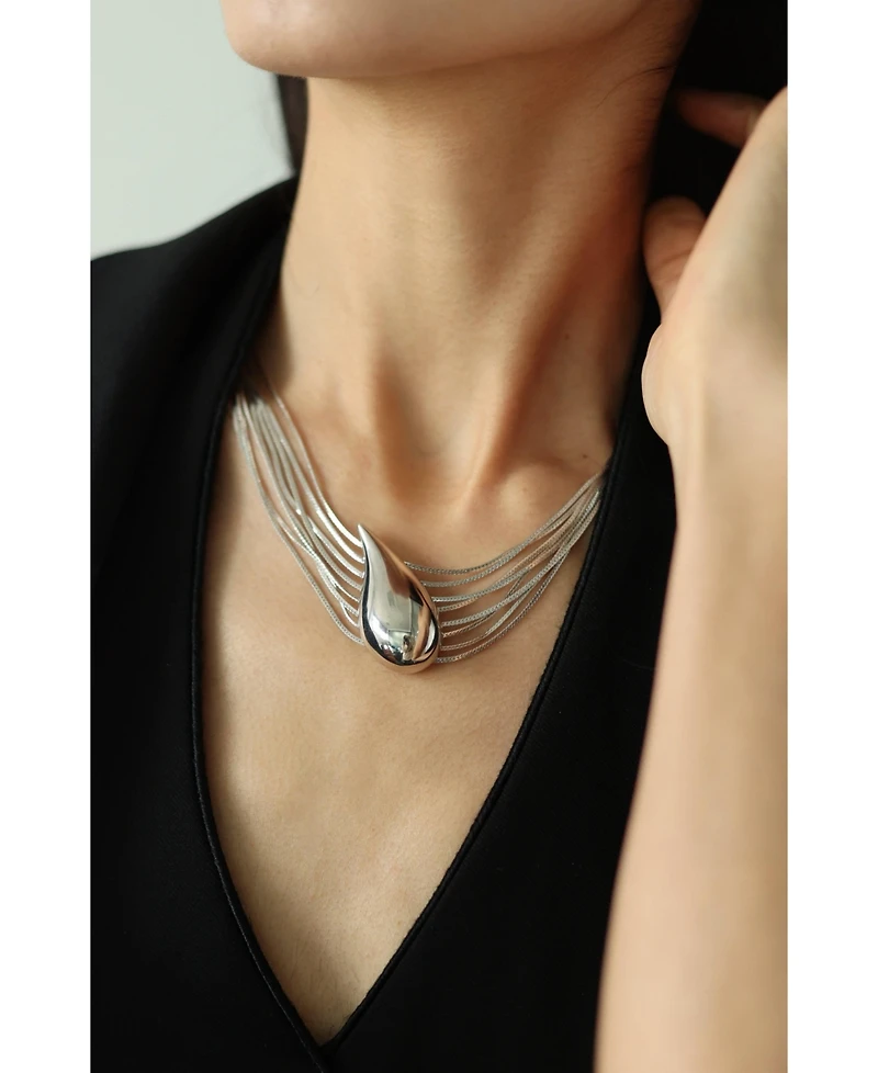 Retro Chic Droplet Necklace