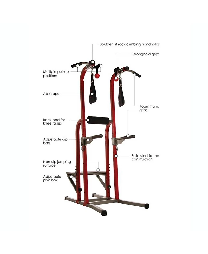 Stamina X Fortress Power Tower Home Gym Pull Up Fitness Workout Station