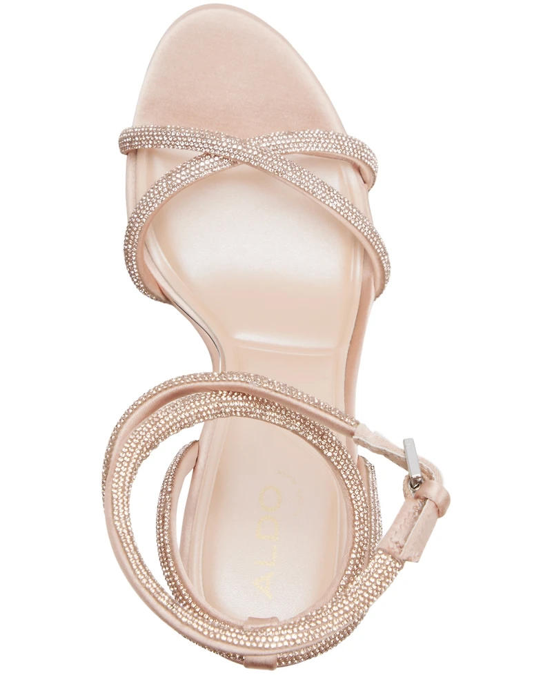 Aldo Women's Manaelden Rhinestone Detail Almond Toe Dress Sandals