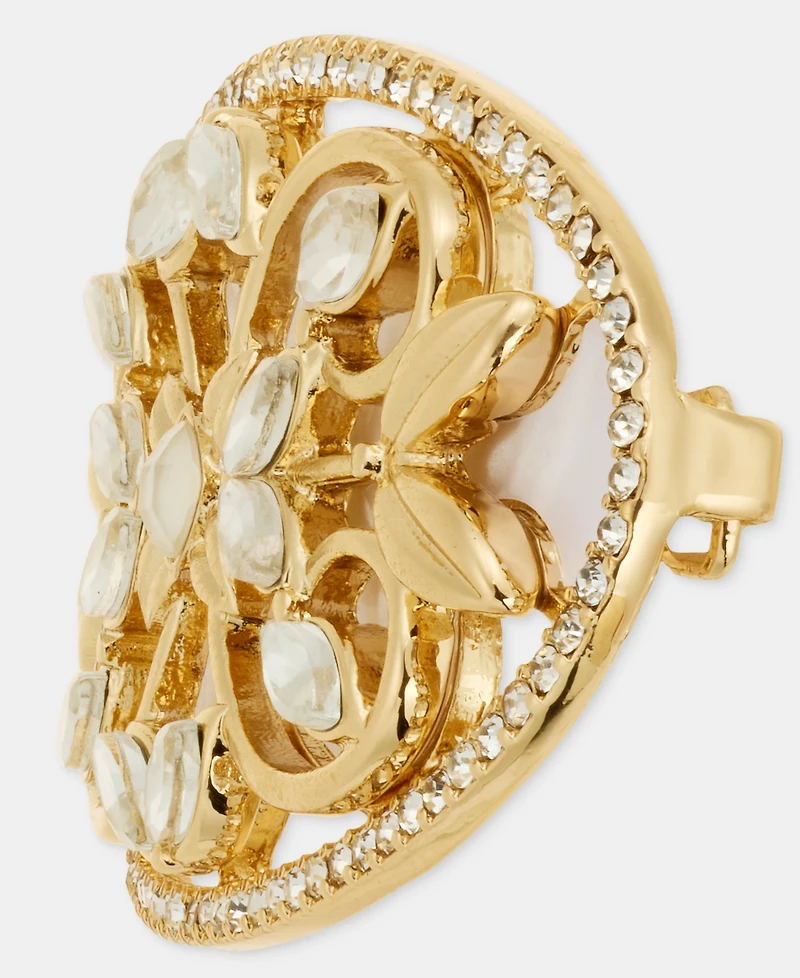 lonna & lilly Gold-Tone Stone Cluster Hair Barrette