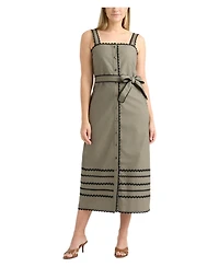 Ellen Tracy Women's Ric Rac Midi Dress