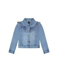 Deux par Deux Girls Denim Jacket with Embroidery