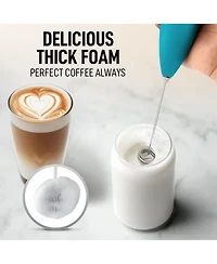 Double Whisk Milk Frother With Stand