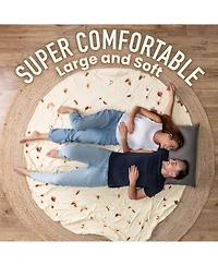 Zulay Kitchen Premium Round Soft Giant Novelty Big Tortilla Blanket