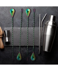 Premium 12 Inch Spiral Stainless Steel Cocktail Spoon
