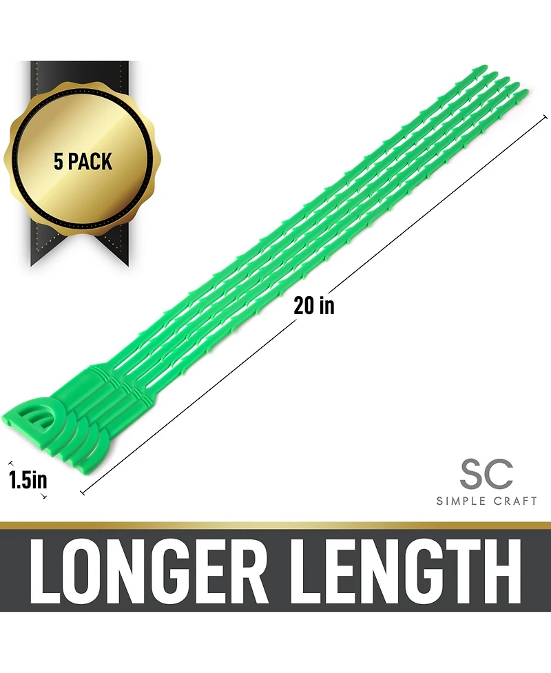 20-Inch Plumbing Snake Drain Clog Remover - 5 Pack