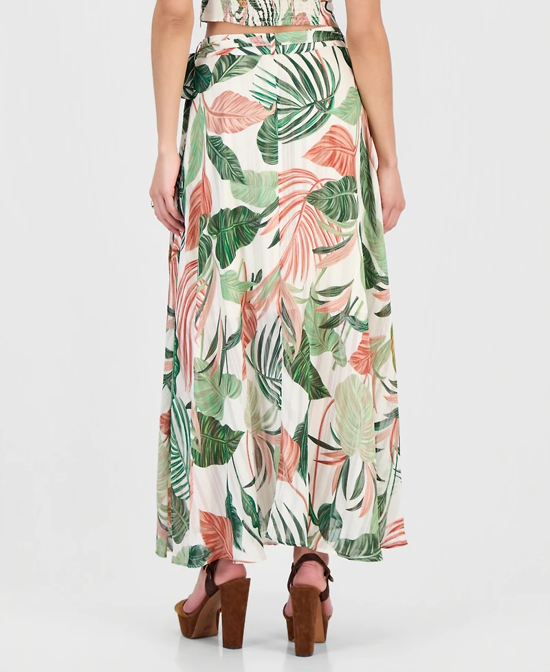 Guess Women's New Romana Printed Maxi Skirt