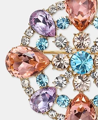 Givenchy Crystal Cluster Flower Pin