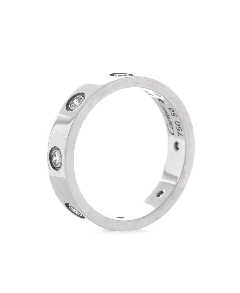 Pre-Owned Cartier Love Wedding Band 8 Diamonds Ring