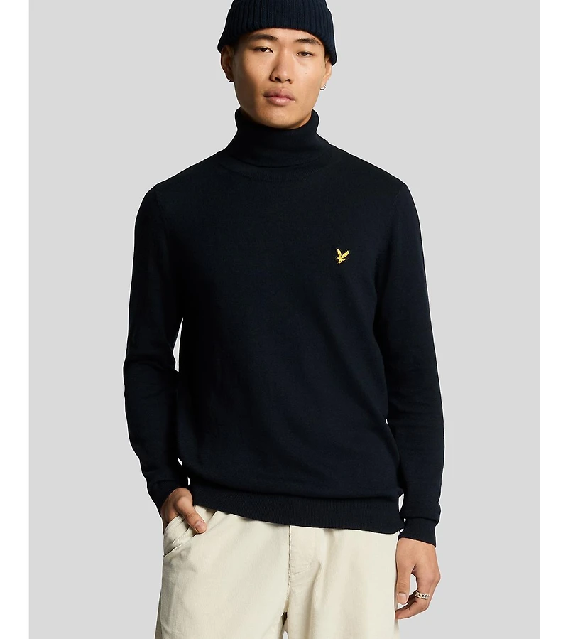 Lyle & Scott Men's Cotton Merino Turtleneck Sweater