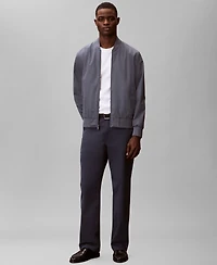 Calvin Klein Men's Birdseye Round Collar Bomber Jacket