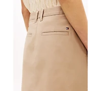 Tommy Hilfiger Women's Twill-Slim Short Skirt