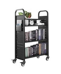 Rainsken Rolling Library Book Cart