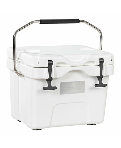 Sugift 16 Quart 24-Can Capacity Portable Insulated Ice Cooler with 2 Cup Holders