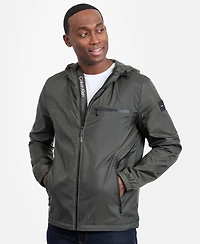 Calvin Klein Men's Logo Hooded Windbreaker