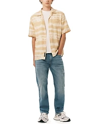 Buffalo David Bitton Men's Tie-Dye Stripe Camp Shirt