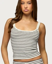 Edikted Women's Lillian Striped Knit Tank Top
