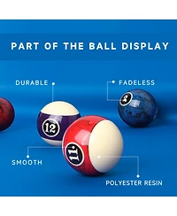 Gse Games & Sports Expert 2 1/4-Inch Marble Swirl Professional Regulation Billiards Pool Balls Set, Standard 16 Set