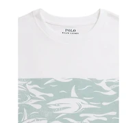 Polo Ralph Lauren Boys 8-20 Shark-Print Cotton Jersey Tee