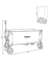 Rainsken Heavy-Duty Collapsible Wagon