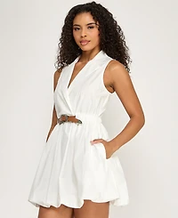 Seni & Cade Women's Collared Mini Bubble Dress