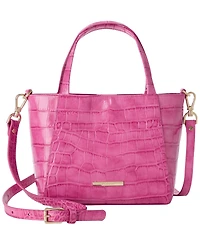 Brahmin Mona Alba Small Leather Crossbody Tote Handbag