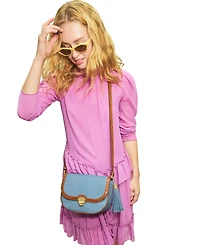 Brahmin Portia Starlit Denim Small Crossbody Bag